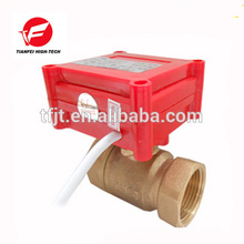 CWX-20P 1.0B DN15 brass Female-female BSP DC12V CR05 5 wire with signal feedback 2 way Electric Valve for water